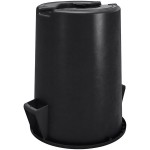 Carlisle 84104403 Bronco 44 Gallon Black Round Trash Can Carlisle 84104403 Bronco 44 Gallon Black Round Trash Can