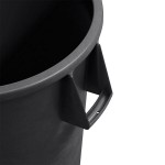 Carlisle 84104403 Bronco 44 Gallon Black Round Trash Can Carlisle 84104403 Bronco 44 Gallon Black Round Trash Can