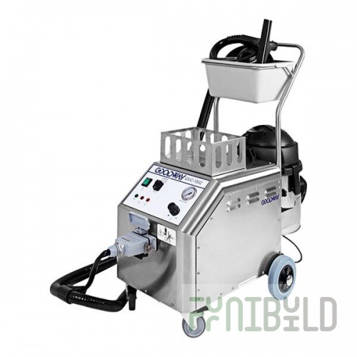 Goodway GVC-1502-VAC Commercial Vapor Steam Cleaner with Vacuum - 1.3 Gallon, 115V