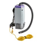 ProTeam 107339 Super Coach Pro 10 Qt. Backpack Vacuum with 105889 Hard Floor Kit with Scalloped Felt Brush - 120V