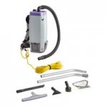 ProTeam 107339 Super Coach Pro 10 Qt. Backpack Vacuum with 105889 Hard Floor Kit with Scalloped Felt Brush - 120V