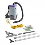 ProTeam 107339 Super Coach Pro 10 Qt. Backpack Vacuum with 105889 Hard Floor Kit with Scalloped Felt Brush - 120V