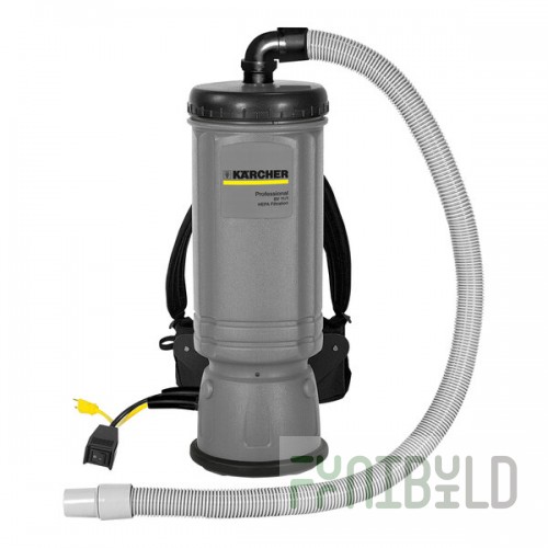 Karcher BV 7/1 HEPA 1.014-013.0 6 Qt. Backpack Vacuum with HEPA Filtration and Tool Kit