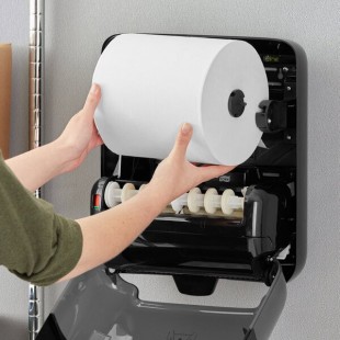 Tork Advanced Matic Soft White 1-Ply Paper Towel Roll H1, 900 Feet / Roll - 6/Case Tork Advanced Matic Soft White 1-Ply Paper Towel Roll H1, 900 Feet / Roll - 6/Case