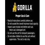 Gorilla 1,200 lb. Steel Utility Cart GCG-1200