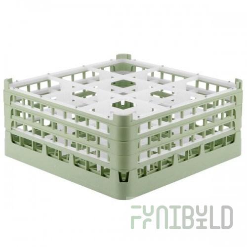 Vollrath 52730 Signature Full-Size Light Green 9-Compartment 7 1/8