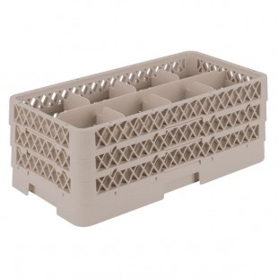 Vollrath HR1B1BB Traex® Half-Size Beige 8 Compartment 7 5/16