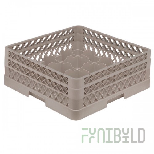 Vollrath TR8DA Traex® Full-Size Beige 16-Compartment 6 3/8
