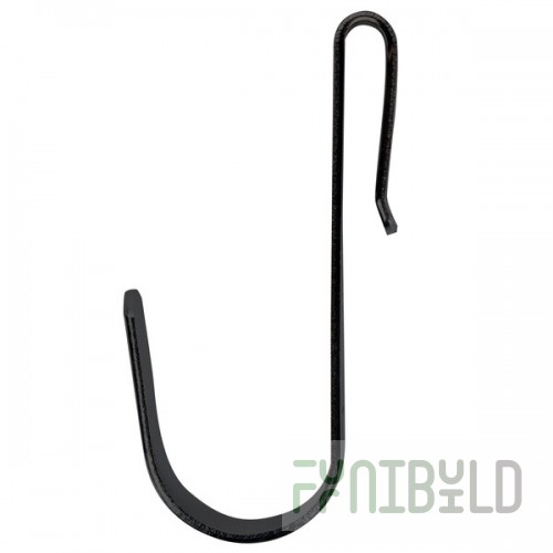 Metro HK23B Black Small Snap-On Hook - 1 1/4