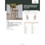 Lancaster Table & Seating Vineyard Whiskey Brown Wood Cross Back Bar Stool with 2 Lancaster Table & Seating Vineyard Whiskey Brown Wood Cross Back Bar Stool with 2