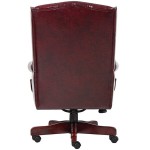 Boss B800-BY Traditional Series Burgundy Wingback Chair