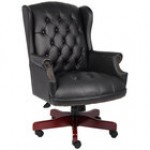 Boss B800-BY Traditional Series Burgundy Wingback Chair
