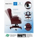 Boss B800-BY Traditional Series Burgundy Wingback Chair