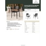 Lancaster Table & Seating Alto Black Stone Slat Back Resin Arm Chair