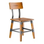 Lancaster Table & Seating Industrial Chair with Honey Maple Finish Lancaster Table & Seating Industrial Chair with Honey Maple Finish