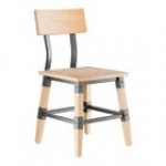 Lancaster Table & Seating Industrial Chair with Honey Maple Finish Lancaster Table & Seating Industrial Chair with Honey Maple Finish