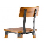 Lancaster Table & Seating Industrial Chair with Honey Maple Finish Lancaster Table & Seating Industrial Chair with Honey Maple Finish