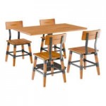 Lancaster Table & Seating Industrial Chair with Honey Maple Finish Lancaster Table & Seating Industrial Chair with Honey Maple Finish