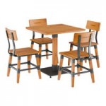 Lancaster Table & Seating Industrial Chair with Honey Maple Finish Lancaster Table & Seating Industrial Chair with Honey Maple Finish