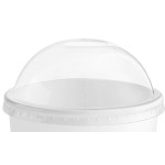 Choice 16 oz. White Paper Frozen Yogurt / Food Cup with Dome Lid - 50/Case