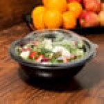 Fineline 5024-BK Super Bowl 24 oz. Black PET Plastic Bowl - 100/Case