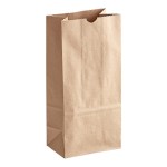 Choice Heavy Duty 8 lb. Extra Heavy-Duty Natural Kraft Bag - 400/Case
