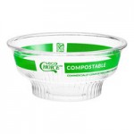 EcoChoice 5-12 oz. Compostable Clear Round Low Dome Dessert Lid with No Hole - 50/Pack EcoChoice 5-12 oz. Compostable Clear Round Low Dome Dessert Lid with No Hole - 50/Pack