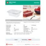 Inline Plastics Safe-T-Fresh 32 oz. Tamper-Resistant, Tamper-Evident Rectangular Hinged Container with Flat Lid - 200/Case