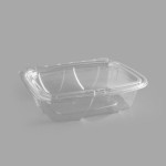 Dart ClearPac SafeSeal 20 oz. Tamper-Resistant, Tamper-Evident Hinged Container with Flat Lid - 200/Case Dart ClearPac SafeSeal 20 oz. Tamper-Resistant, Tamper-Evident Hinged Container with Flat Lid - 200/Case