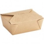 Choice White Microwavable Folded Paper #8 Take-Out Container 6 Choice White Microwavable Folded Paper #8 Take-Out Container 6