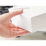 Choice White Microwavable Folded Paper #8 Take-Out Container 6 Choice White Microwavable Folded Paper #8 Take-Out Container 6