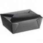 Choice White Microwavable Folded Paper #8 Take-Out Container 6 Choice White Microwavable Folded Paper #8 Take-Out Container 6