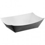 #300 3 lb. Solid Red Paper Food Tray - 500/Case #300 3 lb. Solid Red Paper Food Tray - 500/Case