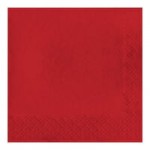 Creative Converting 951031 Classic Red 3-Ply Guest Towel / Buffet Napkin - 192/Case