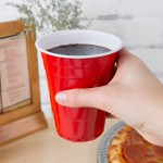 Choice 16 oz. Red Plastic Cup - 50/Pack Choice 16 oz. Red Plastic Cup - 50/Pack