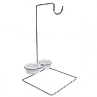 Cal-Mil 4201 Wire Single Pretzel Holder with 2 Ramekins Cal-Mil 4201 Wire Single Pretzel Holder with 2 Ramekins