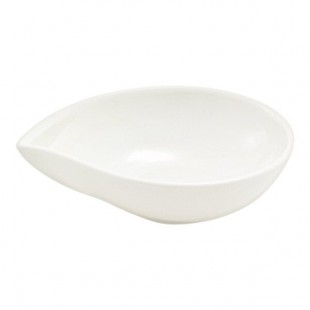 Front of the House Catalyst 5 oz. European White Teardrop Porcelain Ramekin - 12/Case Front of the House Catalyst 5 oz. European White Teardrop Porcelain Ramekin - 12/Case