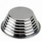 American Metalcraft RSC3 1.5 oz. Stainless Steel Round Ribbed Sauce Cup - 12/Case