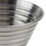 American Metalcraft RSC3 1.5 oz. Stainless Steel Round Ribbed Sauce Cup - 12/Case