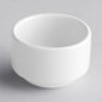 Tuxton AMU-762 AlumaTux Pearl White (European White) 1.5 oz. China Stackable Ramekin - 48/Case Tuxton AMU-762 AlumaTux Pearl White (European White) 1.5 oz. China Stackable Ramekin - 48/Case