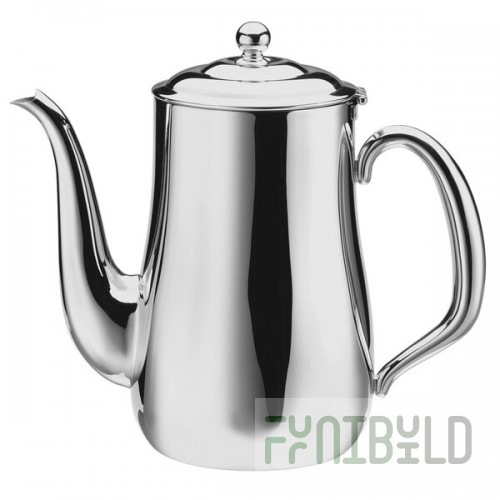 Walco Satin Soprano from Steelite International WLCX513B 30 oz. Brushed Stainless Steel Gooseneck Coffee Pot