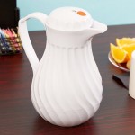 Vollrath 52130 SwirlServe Tilt & Pour 42 oz. White Beverage Server Vollrath 52130 SwirlServe Tilt & Pour 42 oz. White Beverage Server