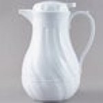 Vollrath 52130 SwirlServe Tilt & Pour 42 oz. White Beverage Server Vollrath 52130 SwirlServe Tilt & Pour 42 oz. White Beverage Server