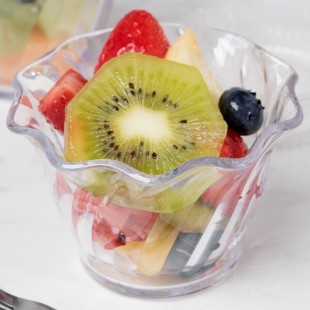 Cambro SRB5152 5 oz. Clear Plastic Swirl Bowl - 24/Case