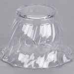 Cambro SRB5152 5 oz. Clear Plastic Swirl Bowl - 24/Case