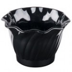 Cambro SRB5152 5 oz. Clear Plastic Swirl Bowl - 24/Case