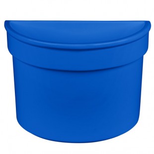 TableCraft CW1312CBL 5 Qt. Blue Cast Aluminum Half Soup Bowl TableCraft CW1312CBL 5 Qt. Blue Cast Aluminum Half Soup Bowl