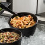 G.E.T. Enterprises FRD23BB Bugambilia 2.5 Qt. Classic Textured Finish Black Resin-Coated Aluminum Miami Round Bowl G.E.T. Enterprises FRD23BB Bugambilia 2.5 Qt. Classic Textured Finish Black Resin-Coated Aluminum Miami Round Bowl
