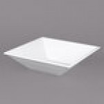 G.E.T. Enterprises BSD15WW Bugambilia 5.5 Qt. Classic Textured Finish White Resin-Coated Aluminum Deep Square Bowl