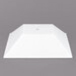 G.E.T. Enterprises BSD15WW Bugambilia 5.5 Qt. Classic Textured Finish White Resin-Coated Aluminum Deep Square Bowl